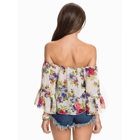 Women Fashion Flower Top