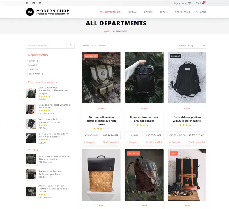 ready made online shop offer